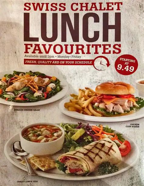 swiss chalet dinner menu prices.